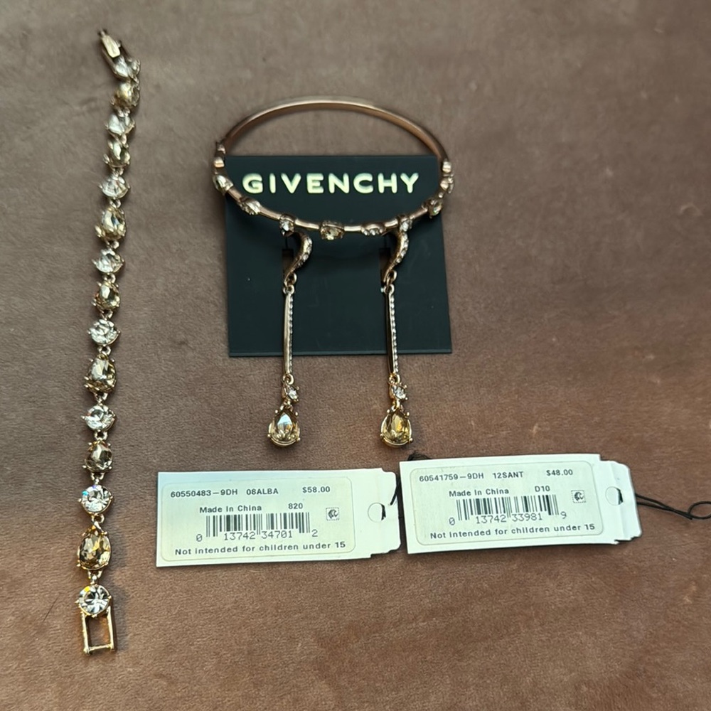 Givenchy Rose Gold/ Pink stones Women's Jewelry Set